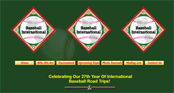 Desktop Screenshot of baseballinternational.com